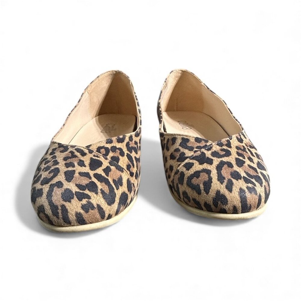 Calla Leopard Print Flats Women’s Size 39 (US 8.5–9) – Comfort Shoes